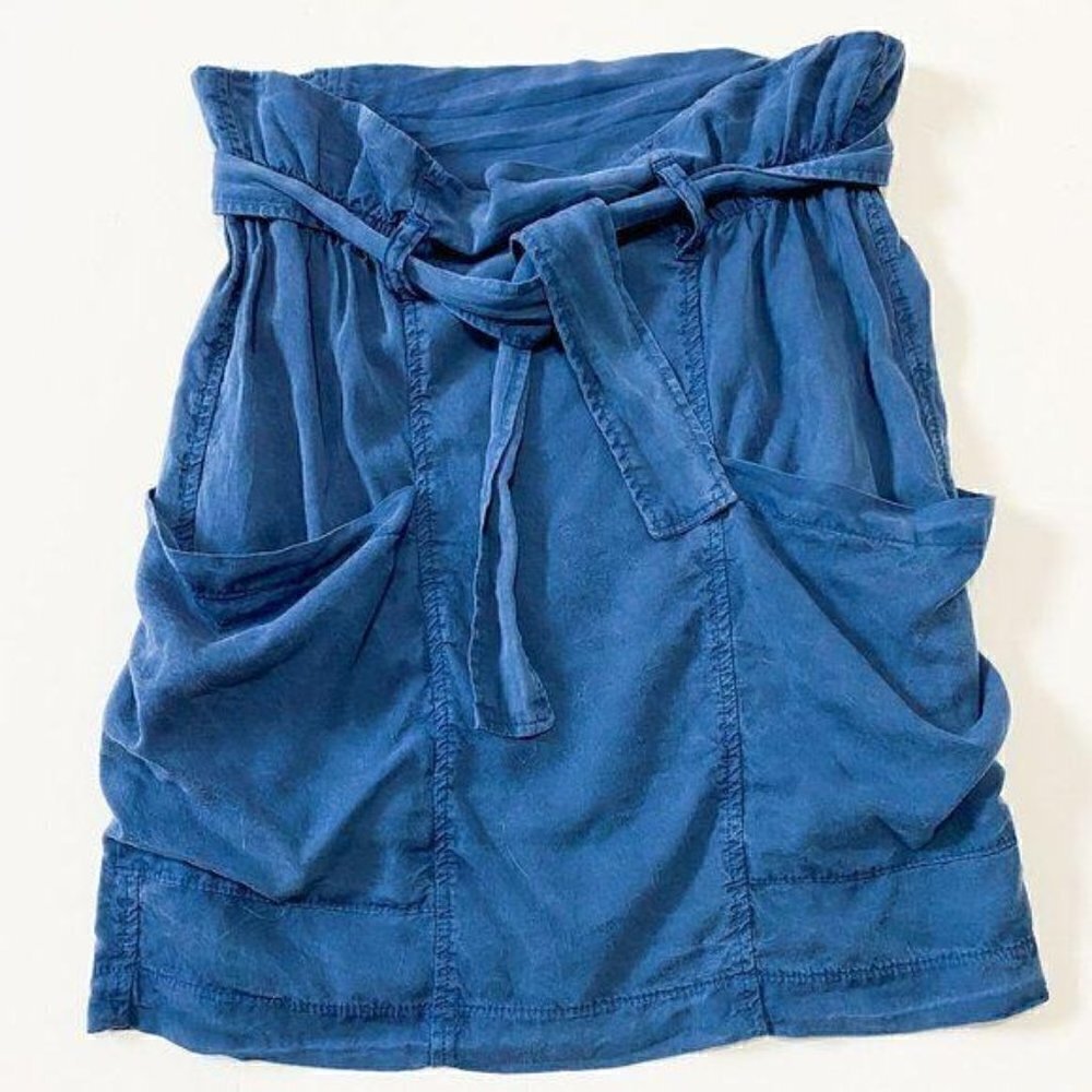 New with tag Anthropologie Blue Mini Skirt
